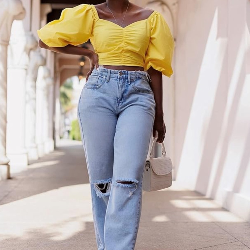Maize (yellow) Sweetheart Top